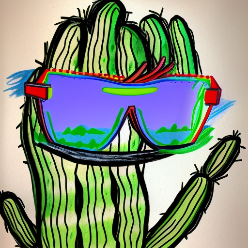 $CACTI saguaro mascot wearing sunglasses